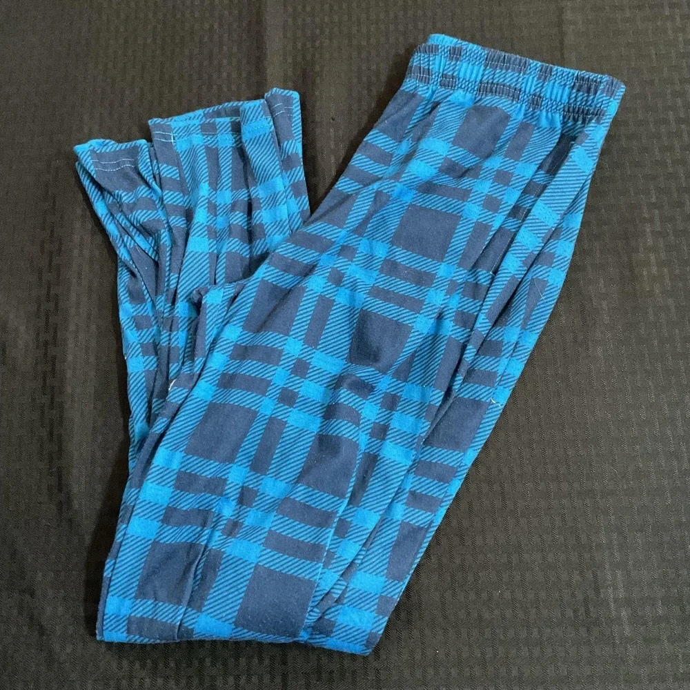 Sonoma Pajama Set‎ Kids Large Multicolor Plaid Long Sleeve 4 Piece Lounge PJs